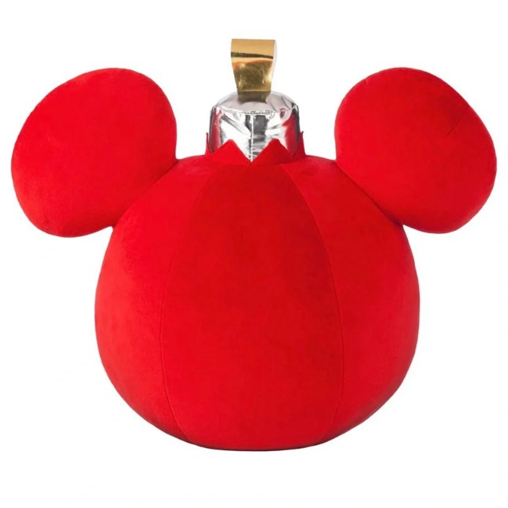Disney Mickey Mouse Icon Holiday Ornament Throw Pillow 🆕